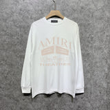 Amiri long sleeve shirts skeleton letterprinting