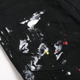 Mens Fashion Jeans White graffiti S8286#