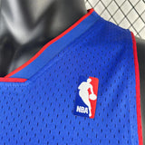 NBA Jerseys MN Fan Edition hot-pressed retro jersey, Pistons 200809 season, blue No. 1, Iverson