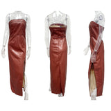 Women's Dresses Simple Luxurious Leather Women's Dresses (Hmr0410)