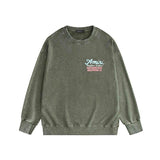 Amiri washed sweatshirt wine glass letterprinting washed and distressed