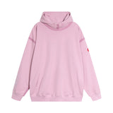 C.e hoodie early spring c.e heavy patchwork ribbon casual hooded sweatshirt