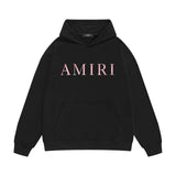 Amiri hoodie pink letter print