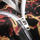 Mens Fashion Jeans Black paintbrush graffiti 8838#