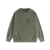 Amiri washed sweatshirt letter sign printing washed and distressed