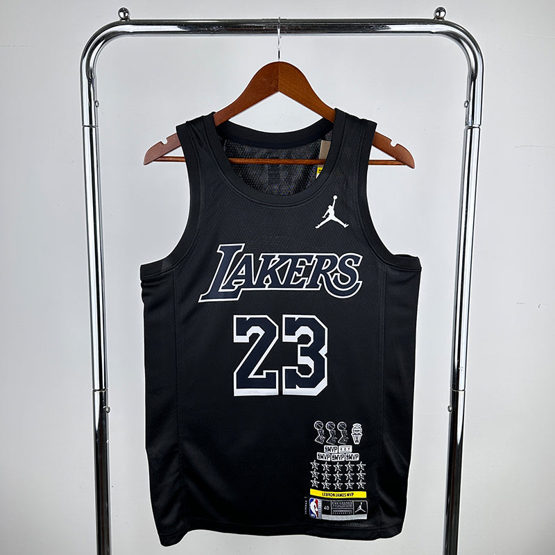 NBA Jerseys Lakers, Black, Glory 23, James