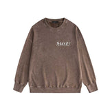 Amiri washed sweatshirt vine text printing washed and distressed