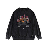 Amiri washed sweatshirt alphabet tiger print washed old