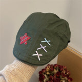 Y2k hot girl hat heavy industry bows small brim duckbill hat easiest for matchretro beret