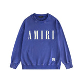 Amiri washed sweatshirt classic letter spider print washed old