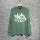 Amiri long sleeve shirts morning glory printing