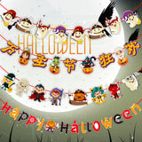 Halloween flag hanging ornaments Simple Cartoon Decorative Banner – Halloween Shop & Corridor Decoration