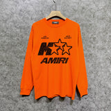 Amiri long sleeve shirts spotted five-pointed star printing