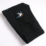 Mens Fashion Jeans Birdprint embroidery 5707#