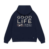Amiri hoodie with distressed text printing