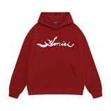 Amiri hoodie smoke letter printing