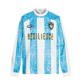 Men's long sleeve shirt - gt retro west coast sports jersey style - hip hop striped design