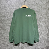 Amiri long sleeve shirts fat letter printing