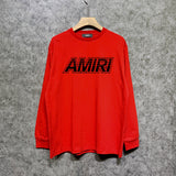 Amiri long sleeve shirts skeleton letterprinting