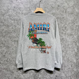 Amiri long sleeve shirts flame island printing