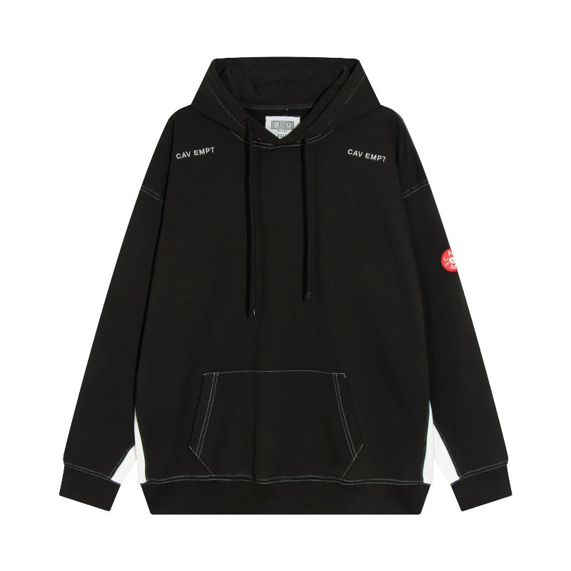 C.e hoodie early spring c.e panda color patchwork pullover hooded sweatshirt