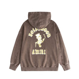 Amiri washed hoodie dice man printing distressed printing
