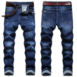 Mens Fashion Jeans Ripped D675#