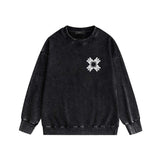 Amiri washed sweatshirt simple letter group print washed old