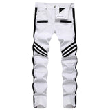 Mens Fashion Jeans black camouflage stripes 8829#