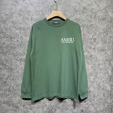 Amiri long sleeve shirts skeleton letterprinting