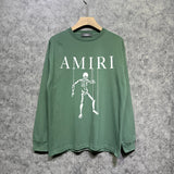 Amiri long sleeve shirts skull puppet printing