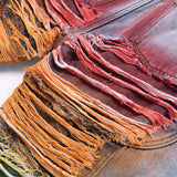 Mens Fashion Jeans Colorful Destructive Ribbons 5715#