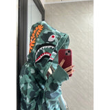 Bathing ape hoode bape hip hop trendy zipper