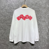 Amiri long sleeve shirts red dice printing