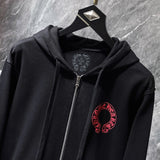 Chh Chrome Hearts Hoodie Horseshoe LOGO Phantom Zip Cardigan Jacket Sweater