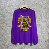 Amiri long sleeve shirts lion printing