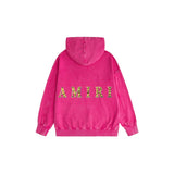 Amiri washed hoodie tiger print spider print