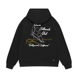 Amiri hoodie billiard sketch printing