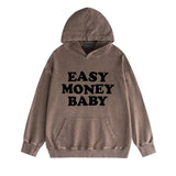 Amiri washed hoodie fat letter printing distressed printing