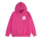 Amiri washed hoodie hollywood spider washed distressed printing