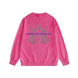 Amiri washed sweatshirt splash ink large simple label printing washed and distressed