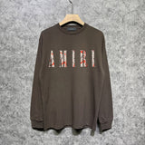 Amiri long sleeve shirts retro totem printing