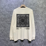 Amiri long sleeve shirts simple standard square scarf printing