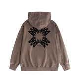 Amiri washed hoodie simple letter group washed distressed printing