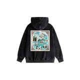 Amiri washed hoodie water estate printing