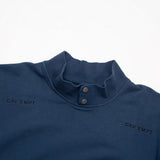 C.e. sweatshirt - spring/autumn c.e. embroidered letter button stand collar crew neck pullover hoodie - wholesale