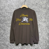Amiri long sleeve shirts yellow letter pegasus printing