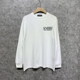 Amiri long sleeve shirts skeleton letterprinting