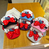 Y2k hot girl hat heavy industry big butterfly cartoon ktcat baseball cap mesh breathable sun hat