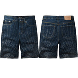 purple brand denim shorts